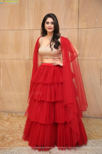 Surbhi Purnik in Red Lehenga Choli