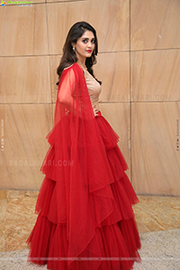 Surbhi Purnik in Red Lehenga Choli