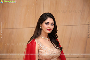 Surbhi Purnik in Red Lehenga Choli