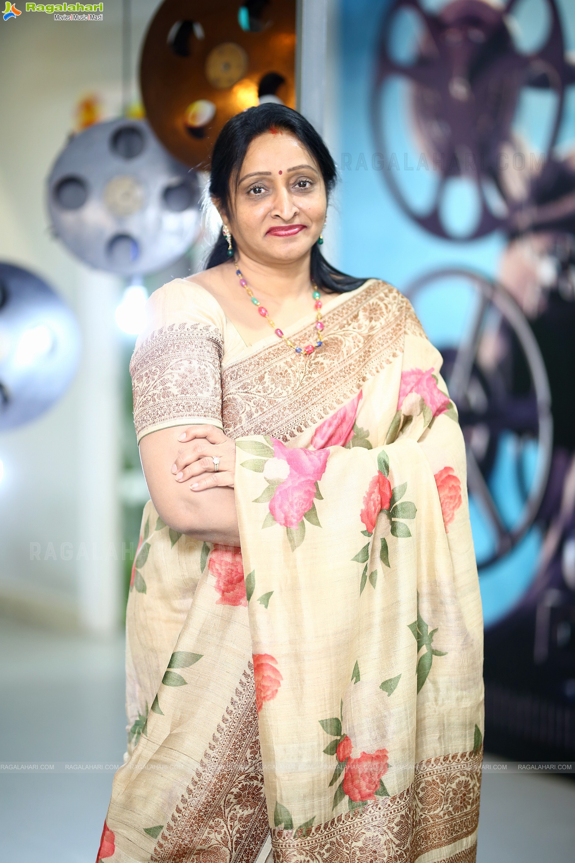 Producer Usha Mulpuri Stills at Krishna Vrinda Vihari Movie Interview