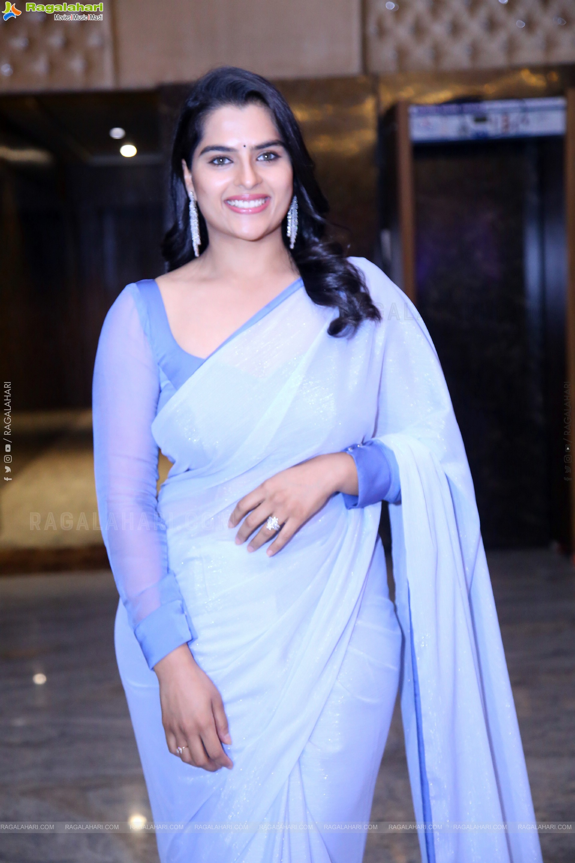 Kavya Kalyanram at Ustaad Pre Release Event, HD Gallery
