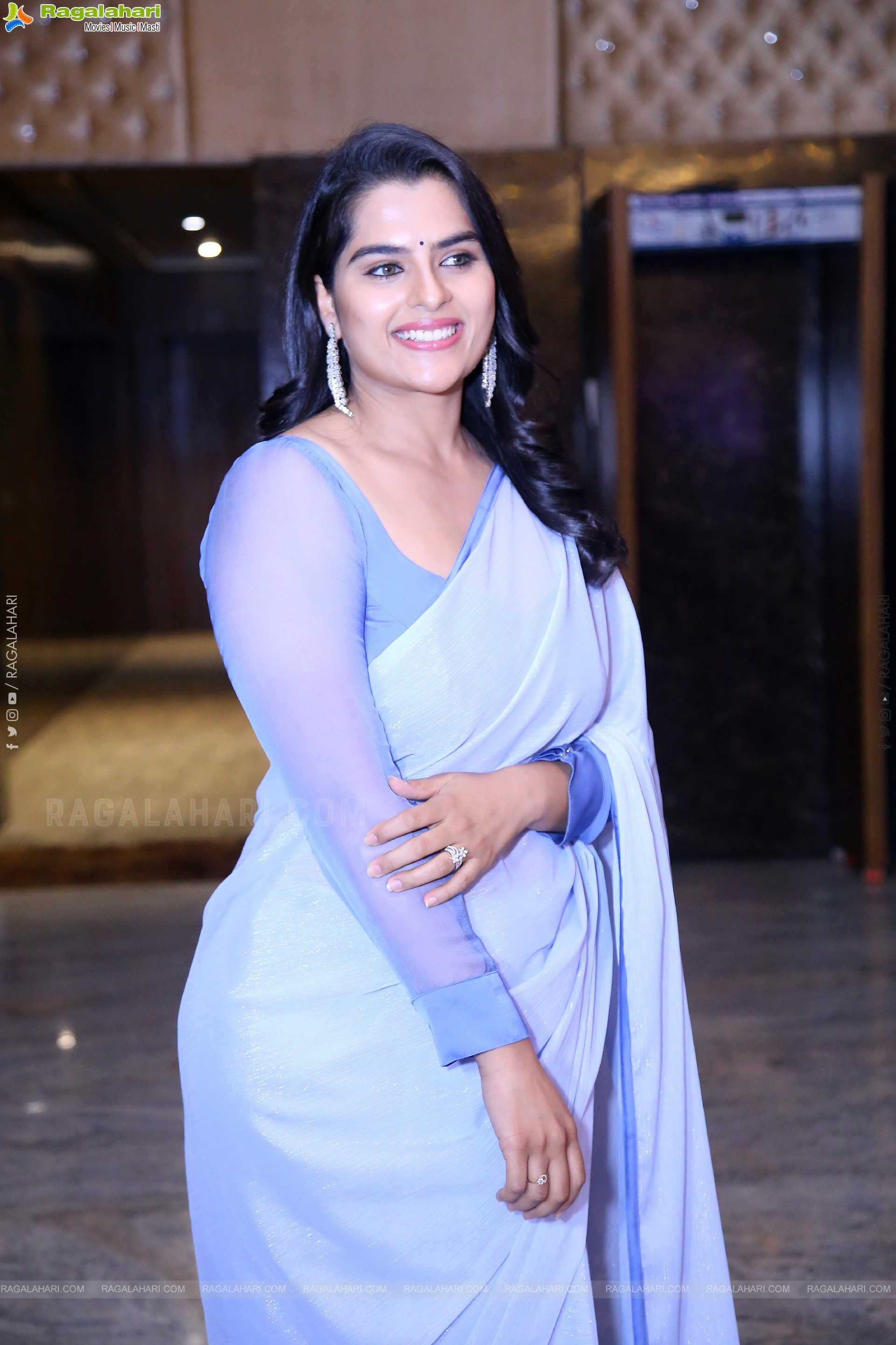 Kavya Kalyanram at Ustaad Pre Release Event, HD Gallery