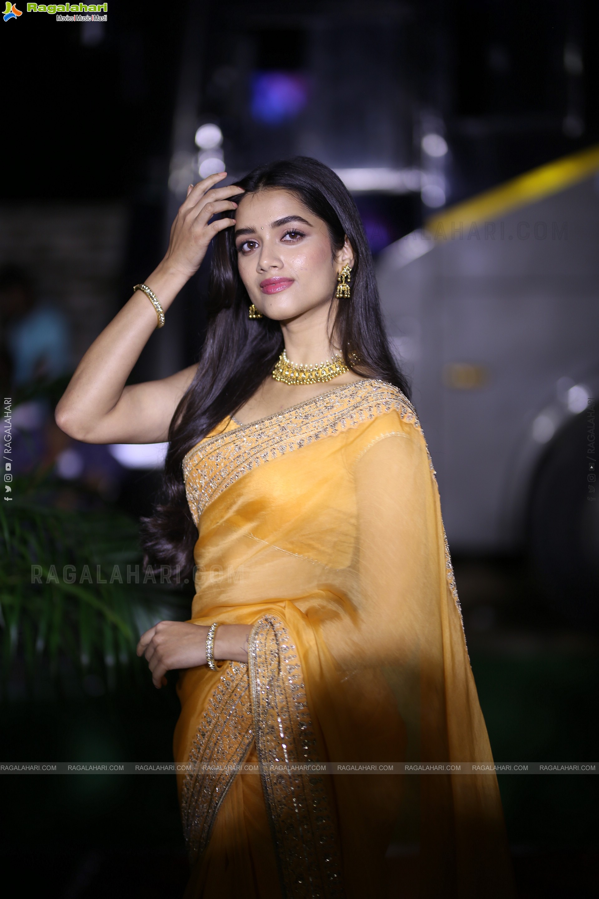 Bhagyashri Borse at Mr. Bachchan Pre Release Event, HD Gallery