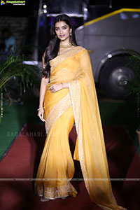 Bhagyashri Borse at Mr. Bachchan Pre Release Event