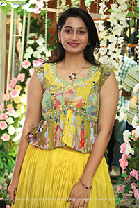 Bhavishya Latest stills in Green Designer Dress