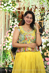 Bhavishya Latest stills in Green Designer Dress