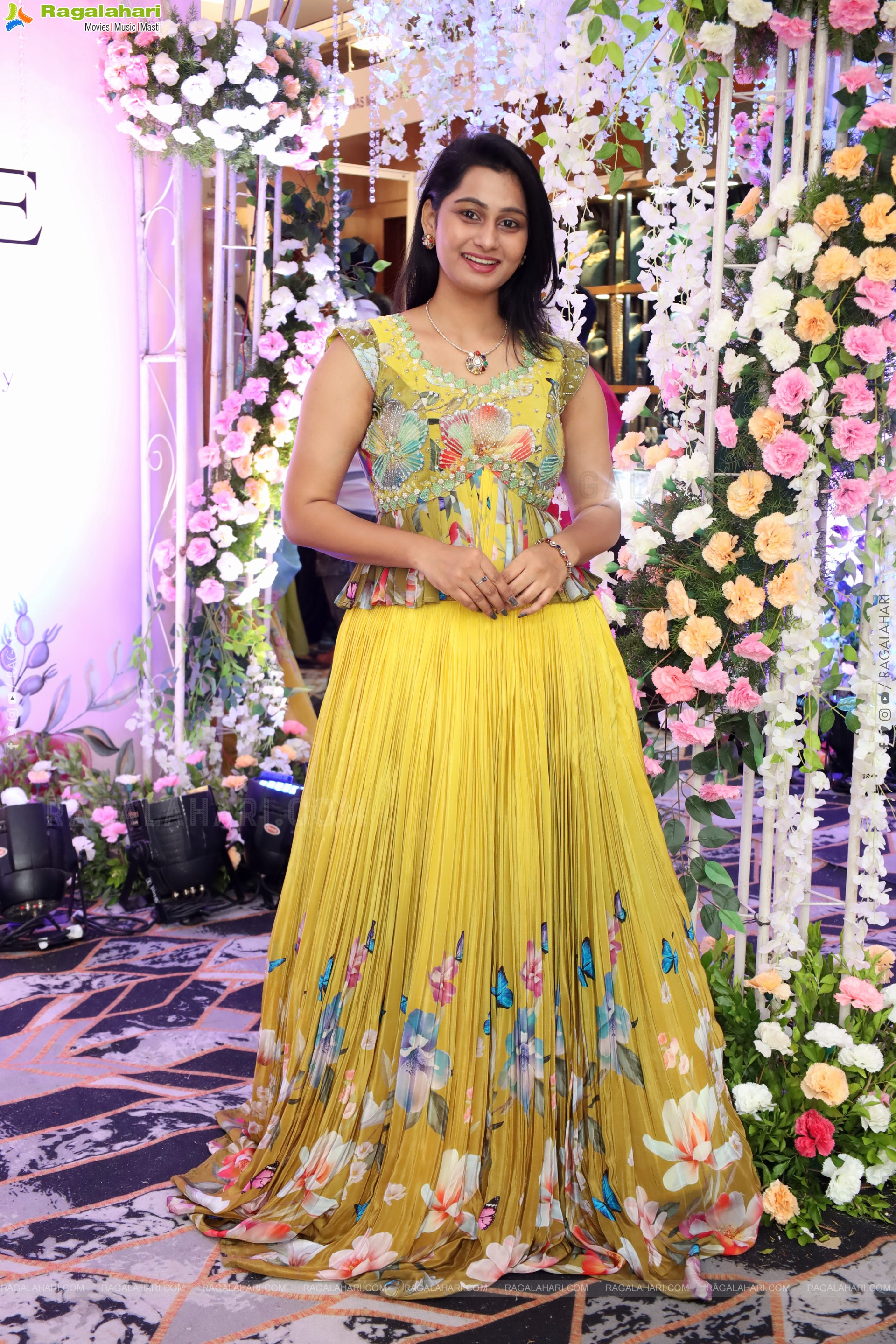 Bhavishya Latest stills in Green Designer Dress, HD Gallery