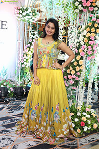 Bhavishya Latest stills in Green Designer Dress