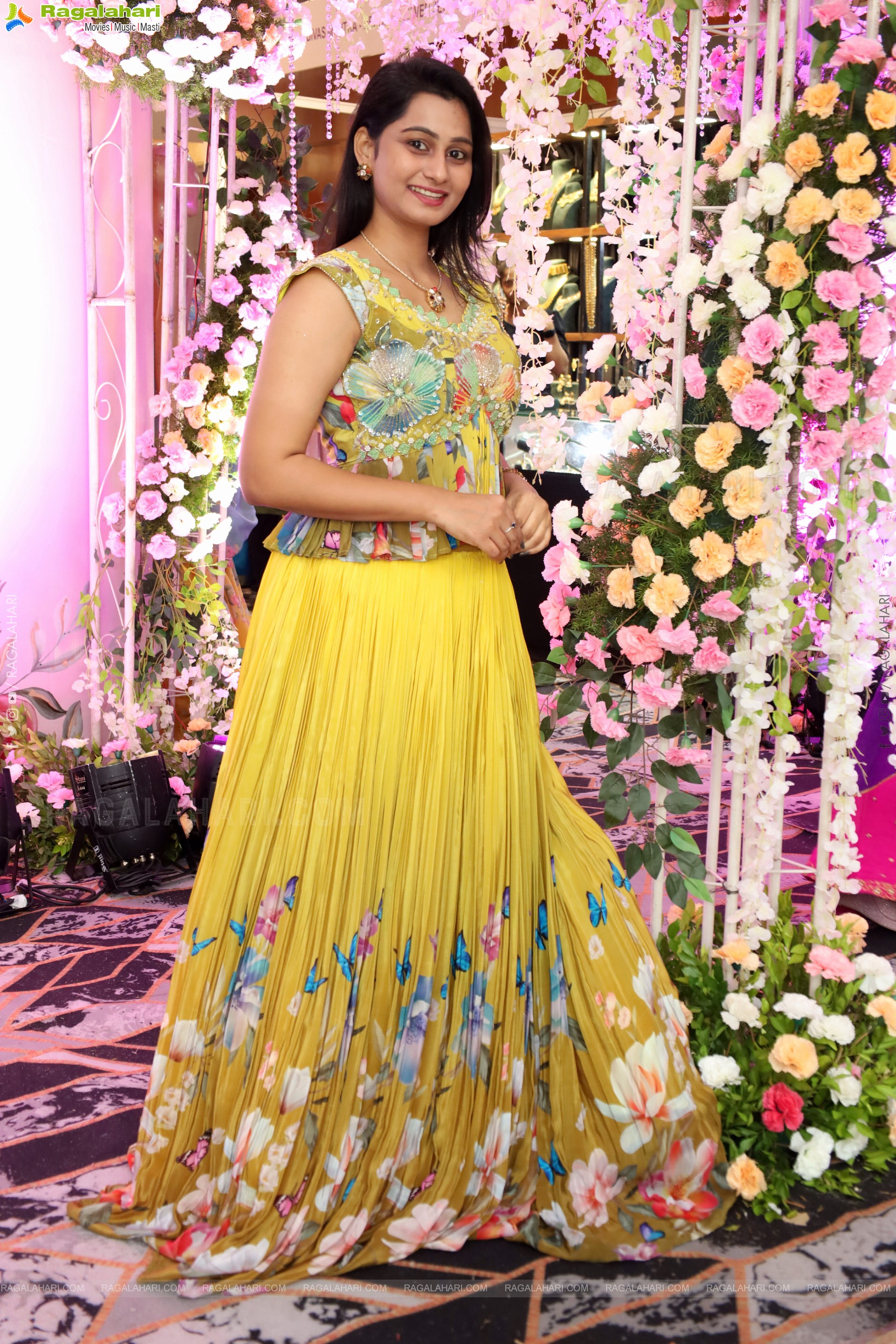 Bhavishya Latest stills in Green Designer Dress, HD Gallery