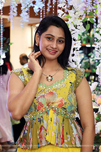 Bhavishya Latest stills in Green Designer Dress