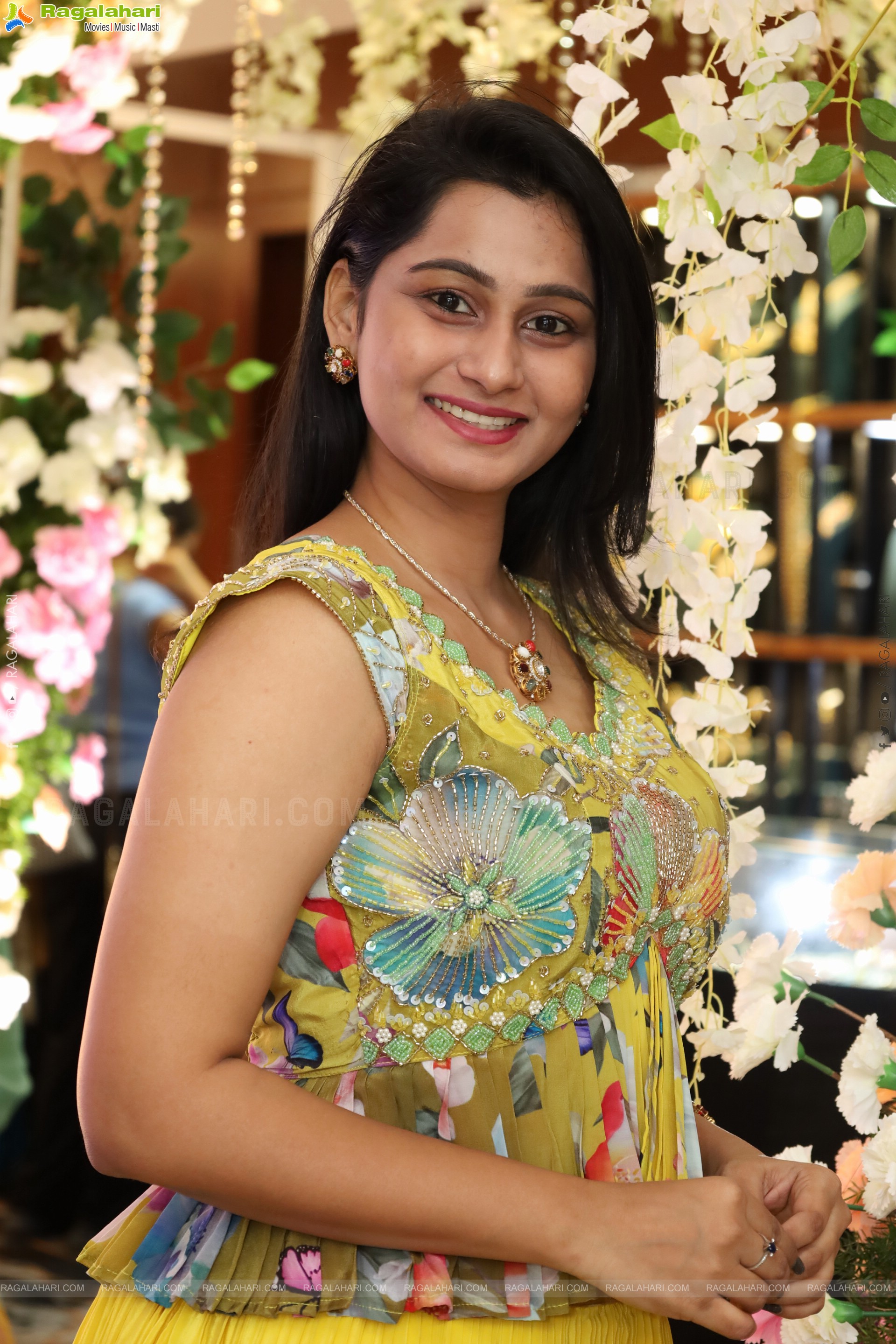 Bhavishya Latest stills in Green Designer Dress, HD Gallery