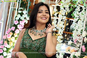 Jeevan Priya Reddy stills in Green Designer Dress