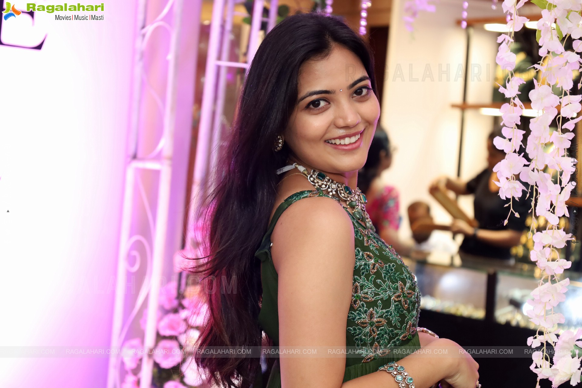 Jeevan Priya Reddy stills in Green Designer Dress, HD Gallery