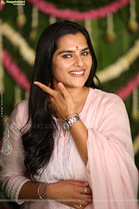 Kavya Kalyanram at TDR Cinemas Production No 1 Movie Opening