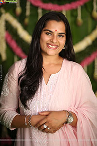 Kavya Kalyanram at TDR Cinemas Production No 1 Movie Opening