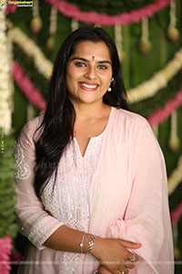Kavya Kalyanram at TDR Cinemas Production No 1 Movie Opening