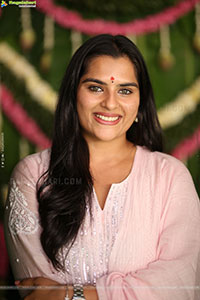 Kavya Kalyanram at TDR Cinemas Production No 1 Movie Opening