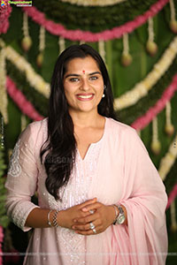 Kavya Kalyanram at TDR Cinemas Production No 1 Movie Opening