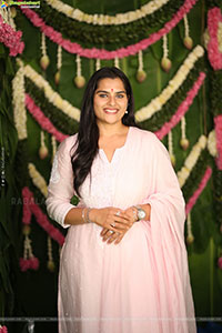 Kavya Kalyanram at TDR Cinemas Production No 1 Movie Opening