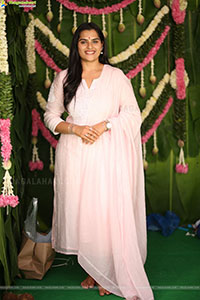 Kavya Kalyanram at TDR Cinemas Production No 1 Movie Opening