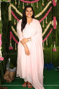 Kavya Kalyanram at TDR Cinemas Production No 1 Movie Opening