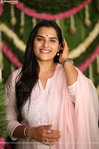 Kavya Kalyanram at TDR Cinemas Production No 1 Movie Opening