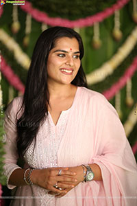 Kavya Kalyanram at TDR Cinemas Production No 1 Movie Opening