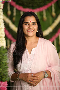 Kavya Kalyanram at TDR Cinemas Production No 1 Movie Opening