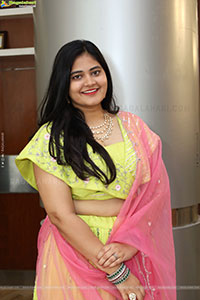 Milky Madhu stills in Yellow Lehenga Choli, HD Gallery