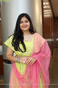 Milky Madhu stills in Yellow Lehenga Choli, HD Gallery
