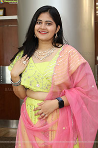 Milky Madhu stills in Yellow Lehenga Choli, HD Gallery
