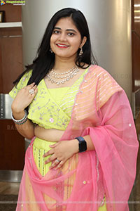 Milky Madhu stills in Yellow Lehenga Choli, HD Gallery