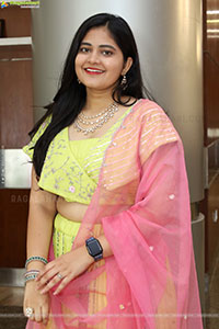Milky Madhu stills in Yellow Lehenga Choli, HD Gallery