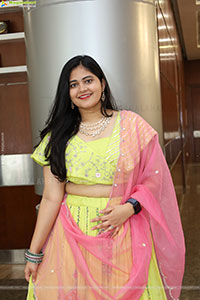 Milky Madhu stills in Yellow Lehenga Choli, HD Gallery