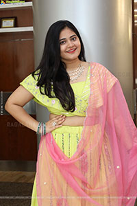 Milky Madhu stills in Yellow Lehenga Choli, HD Gallery