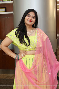 Milky Madhu stills in Yellow Lehenga Choli, HD Gallery