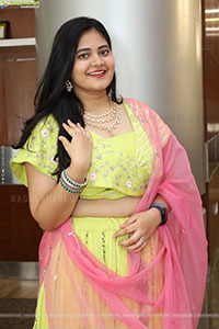 Milky Madhu stills in Yellow Lehenga Choli, HD Gallery