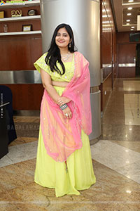 Milky Madhu stills in Yellow Lehenga Choli, HD Gallery
