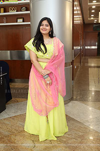 Milky Madhu stills in Yellow Lehenga Choli, HD Gallery