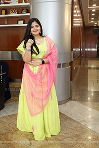 Milky Madhu stills in Yellow Lehenga Choli, HD Gallery