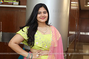 Milky Madhu stills in Yellow Lehenga Choli, HD Gallery