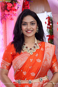 Mounika Ghanta stills in Traditional Saree, HD Gallery
