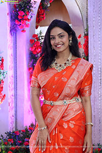 Mounika Ghanta stills in Traditional Saree, HD Gallery