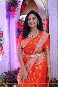 Mounika Ghanta stills in Traditional Saree, HD Gallery