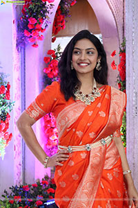 Mounika Ghanta stills in Traditional Saree, HD Gallery