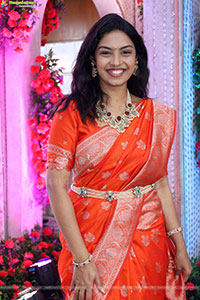 Mounika Ghanta stills in Traditional Saree, HD Gallery