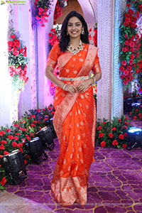 Mounika Ghanta stills in Traditional Saree, HD Gallery