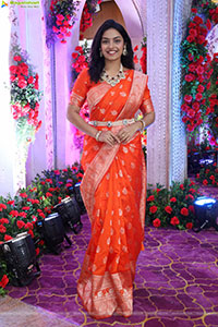 Mounika Ghanta stills in Traditional Saree, HD Gallery