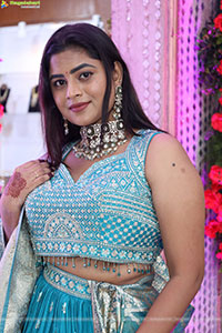 Siri Papa stills in Blue Designer Lehenga Choli, HD Gallery
