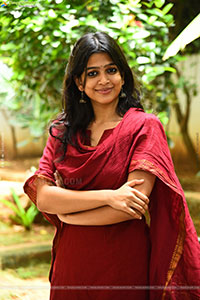 Ananthika Sanilkumar at Romanchakam Movie Interview